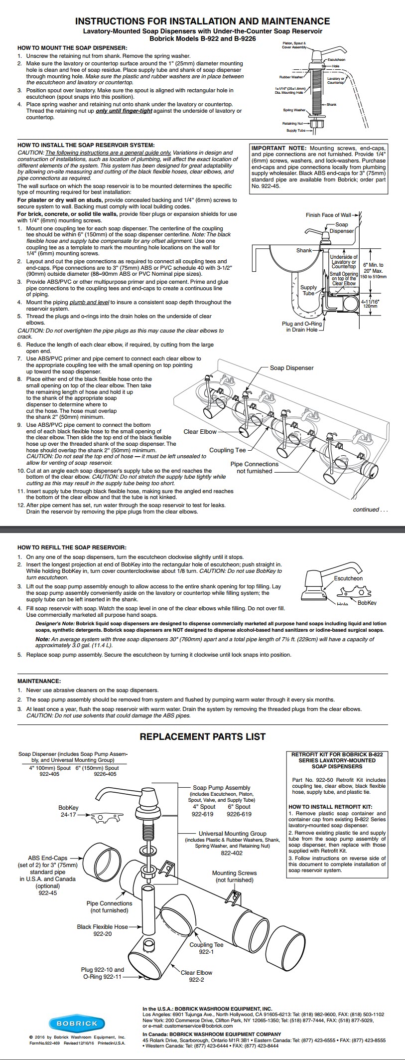 ASI 10-0388-1A Top-Fill Multi-Feed Liquid Soap Dispenser Battery