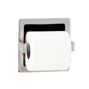 ASI 7402-HB Recessed Toilet Paper Holder with Hood, Bright Finish