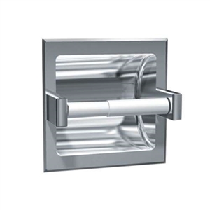 ASI 7402-HB Recessed Toilet Paper Holder with Hood, Bright Finish