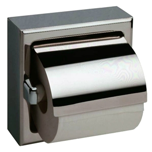 Matte Black Toilet Tissue Holder (Single) - Surface Mounted - 7305-41 